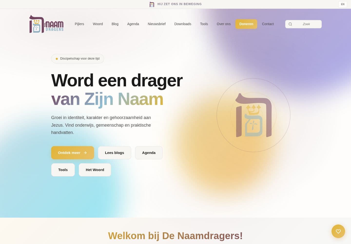 De website van De Naamdragers