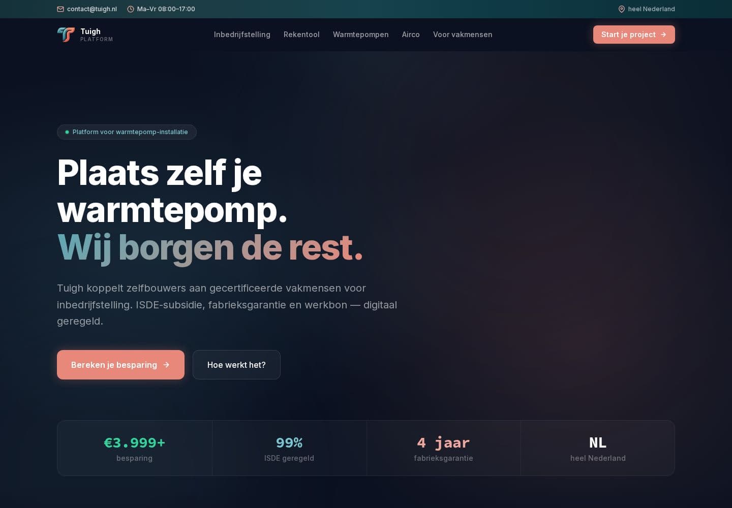 De website van Tuigh